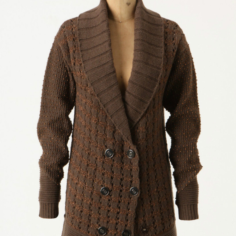 Anthropologie Beaded Cardigan Tuzla Sweater Jacket By Leifsdottir, Size XS NWT